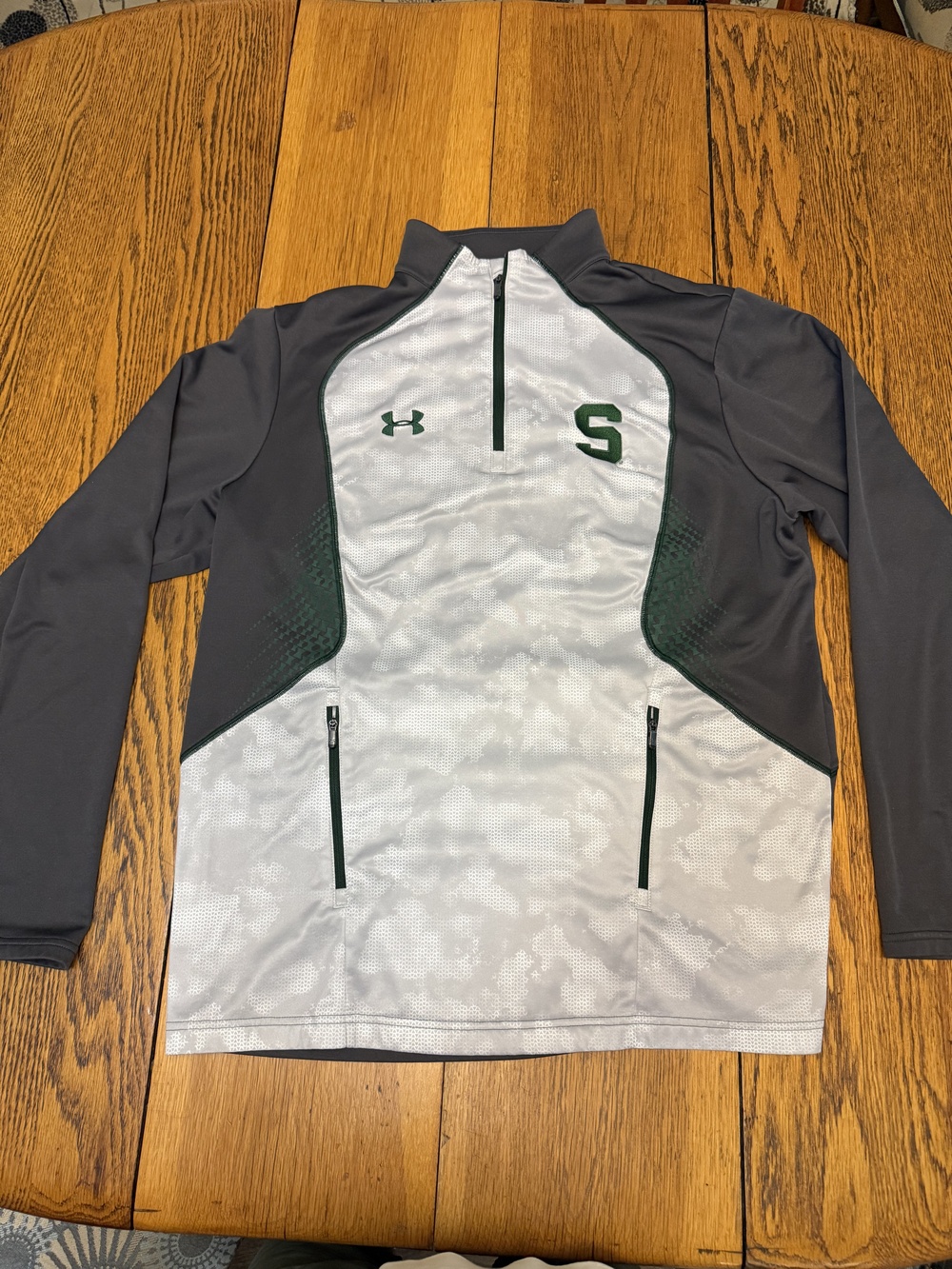 Michigan State Spartans Pullover Jacket Mens Large NCAA Basketball Under Armour